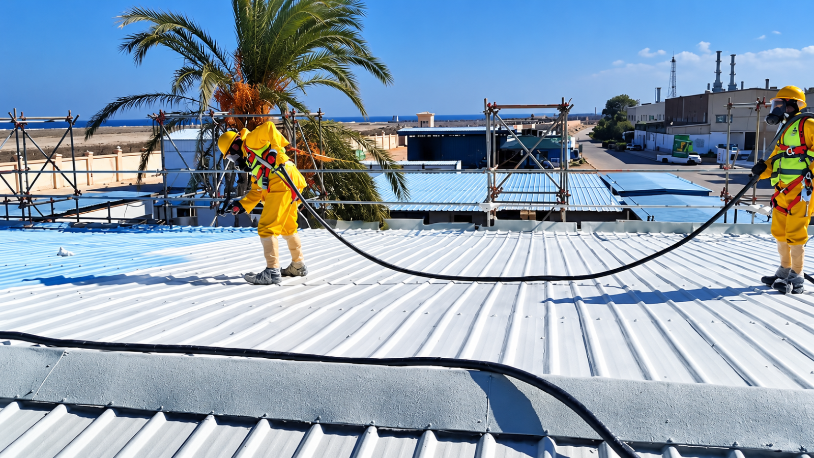 مشروع العزل الحراري والمائي لأسطح UPVC – شركة UGDC 6