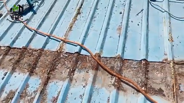 عزل السقف المعدني بالأكريليك المسلح – المدرسة الإعدادية المهنية بشطا 4